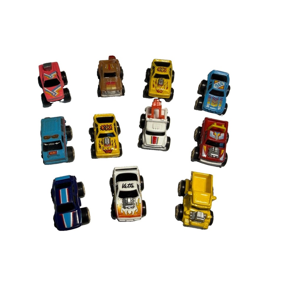 Vintage 1987 Road Champs Mini Monster Wheels Lot 11 Micro Machines Style